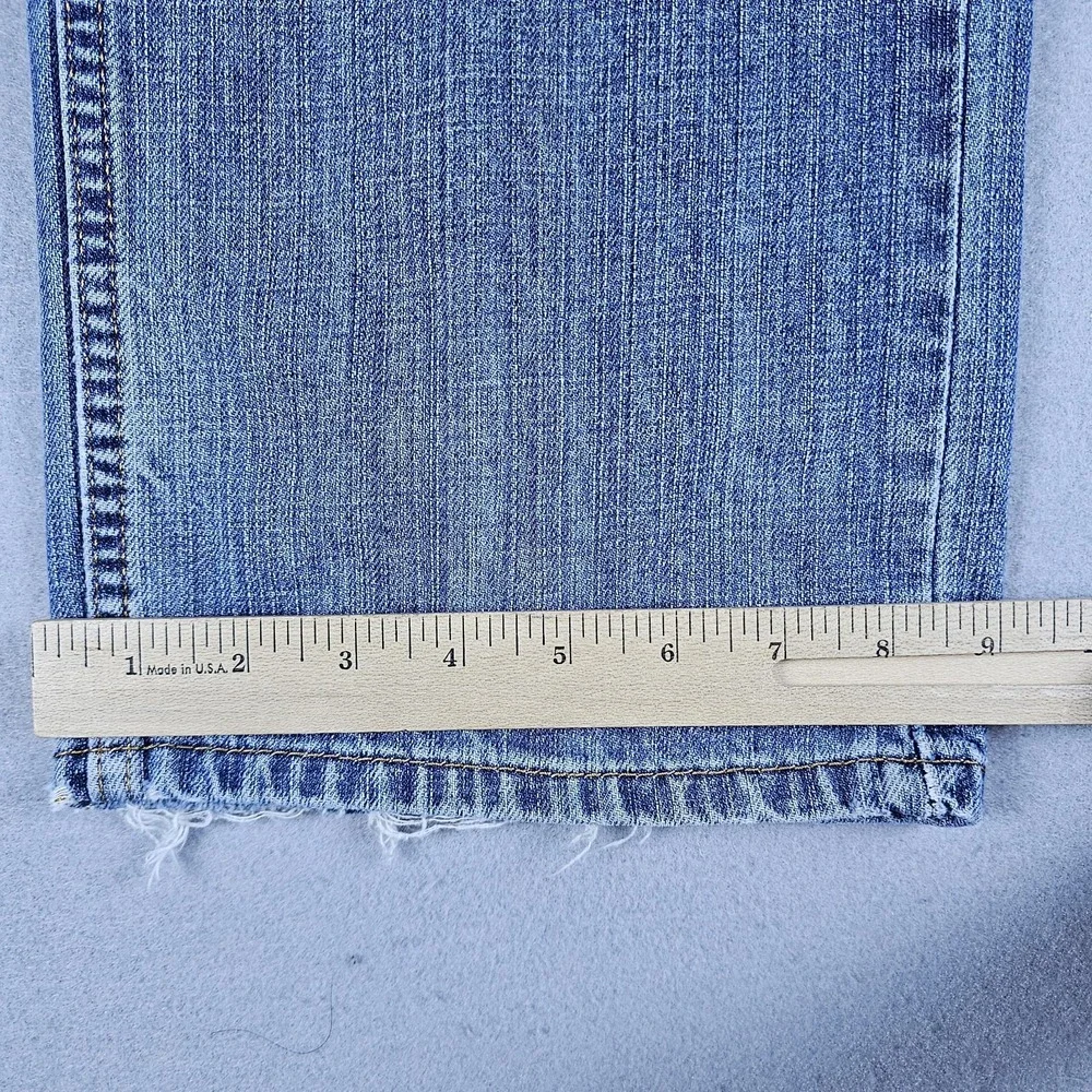 Levis 559 Jeans Mens 38x30 Blue Denim Medium Wash Relaxed Straight Distressed